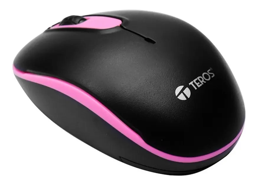 Mouse Inalámbrico Teros 1000dpi Te-5030p Negrorosa