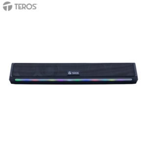 Barra de sonido portátil TEROS Vibe TE-VIB6054BLK, BT 6.0, 20W, USB, Luces RGB