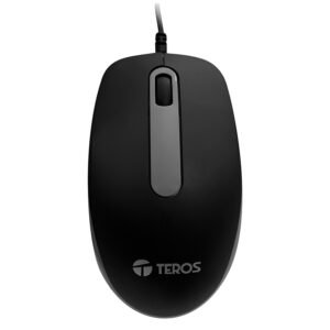 MOUSE TEROS TE-1220S OPTICO / CONECTOR USB / 1000DPI / BLACK