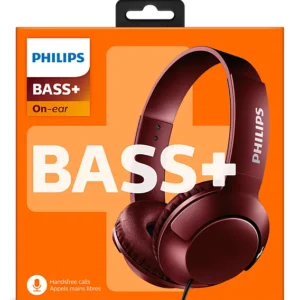 Auriculares Philips BASS+ SHL3075 ROJO