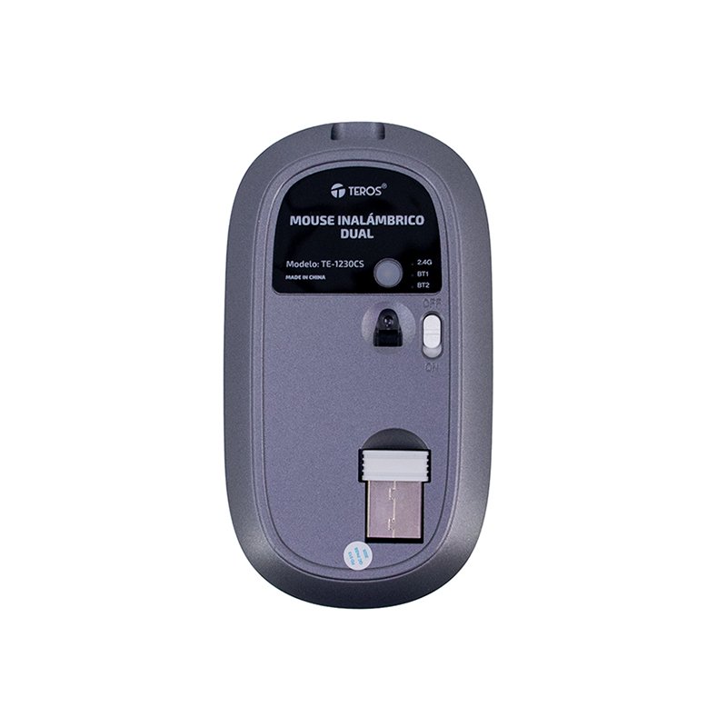 Mouse inalámbrico dual TEROS TE-1230CS, 3 botones, 1200DPI - Image 4